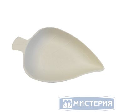 Форма для фуршетов 25 мл 90х59,7х12 мм, диз. "Листок", бел., сах. тростник, 50 шт/упак 3 000 шт/кор КИТАЙ TM-Y001