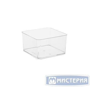 Контейнер 350 мл 1-секц. 97х97х55 мм, без крышки, прозр., ПС, 156 шт/кор 13 шт/упак РОССИЯ 5090П