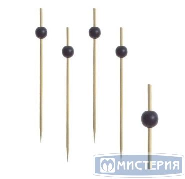 Пика 120 мм, диз. "Черная жемчужина", черн., древ.волокно, 100 шт/упак 40 упак/кор КИТАЙ 440-720