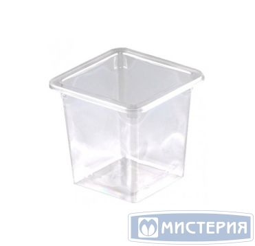 Контейнер 350 мл 1-секц. 95х95х75 мм, без крышки, прозр., ПЭТ, 300 шт/кор "Протэк" 300 шт/упак РОССИЯ ПР-СТ-95х75 ФРЭШ