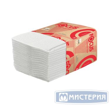 Бумага туалетная для диспенсеров 2-сл. 230х108 мм "Focus" Premium, V-сложен., бел., 250 лист/упак 15 упак/кор РОССИЯ 50202898/5083735