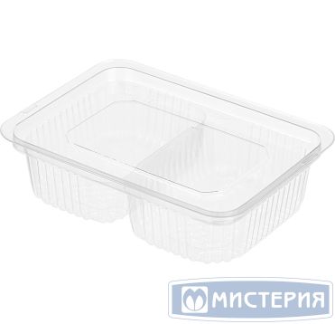 Соусник 250 мл 2-секц., 117х85х30 мм, без крышки, прозр., ОПС, 1080 шт/кор "Комус" 1 080 шт/упак РОССИЯ С-11С2 Д