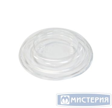 Крышка для контейнера, круглая, d 76мм, h 13мм, прозрачная