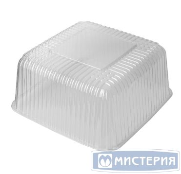 Упаковка для торта [крышка] 235х235х108[219х219х101] мм, прозр., ПЭТ, 200 шт/кор "Комус" 200 шт/упак РОССИЯ Т-170К ЭКОНОМ (Т)