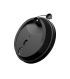 Крышка для стаканов, для холодного и горячего, d 80 мм, чёрная