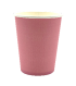Стакан бумажный 400 мл 1 сл., d90 мм, роз., карт., 50 шт/упак 1 000 шт/кор РОССИЯ