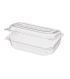 Упаковка 1,55(1.25+0.3)л, прямоуг., внеш. 219х142х64мм, внутр. 206х130х60мм, прозрачн., ОПС