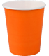Стакан бумажный 400 мл 1 сл., d90 мм, оранж., карт., 50 шт/упак 1 000 шт/кор РОССИЯ