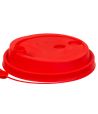 Крышка для стакана d90 мм с пробивным слотом и заглушкой, красн., ПП, 50 шт/упак 1 000 шт/кор РОССИЯ 3001М/Кр