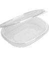 Контейнер 250 мл, овальный, 159х130х30мм, ЭКОНОМ, прозрачный