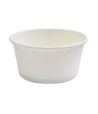 Контейнер под суп из картона, чаша, 330 мл, D - 114 мм, белый