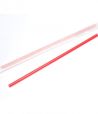 Трубочки для коктейлей 240 мм, d7 мм, красн., пласт. прямые в инд. упаковке, 250 шт/упак 16 упак/кор БЕЛАРУСЬ