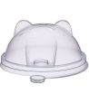 Крышка для стакана d90 мм куполообразная с заглушкой, Cat, прозр., ПП, 45 шт/упак 900 шт/кор РОССИЯ