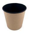 Контейнер 500 мл, d100хh95 мм, без окна, без крышки, крафт-черн., карт., 30 шт/упак "OSQ" Round Bowl 500 Black Wood 600 шт/кор РОССИЯ OSQ Round Bowl 500 (BW) (600)