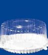 Крышка круглая для торта 4,2л., d-205, h-100, прозрачная, (120315) ОПС