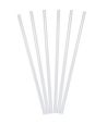 Трубочки для коктейлей 250 мм, d12 мм, прозр., пласт. прямые с косой отсечкой в инд. упаковке, 100 шт/упак 24 упак/кор РОССИЯ 117030