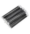 Трубочки для коктейлей 250 мм, d12 мм, черн., пласт. прямые в инд. упаковке, 100 шт/упак 24 упак/кор РОССИЯ 117032
